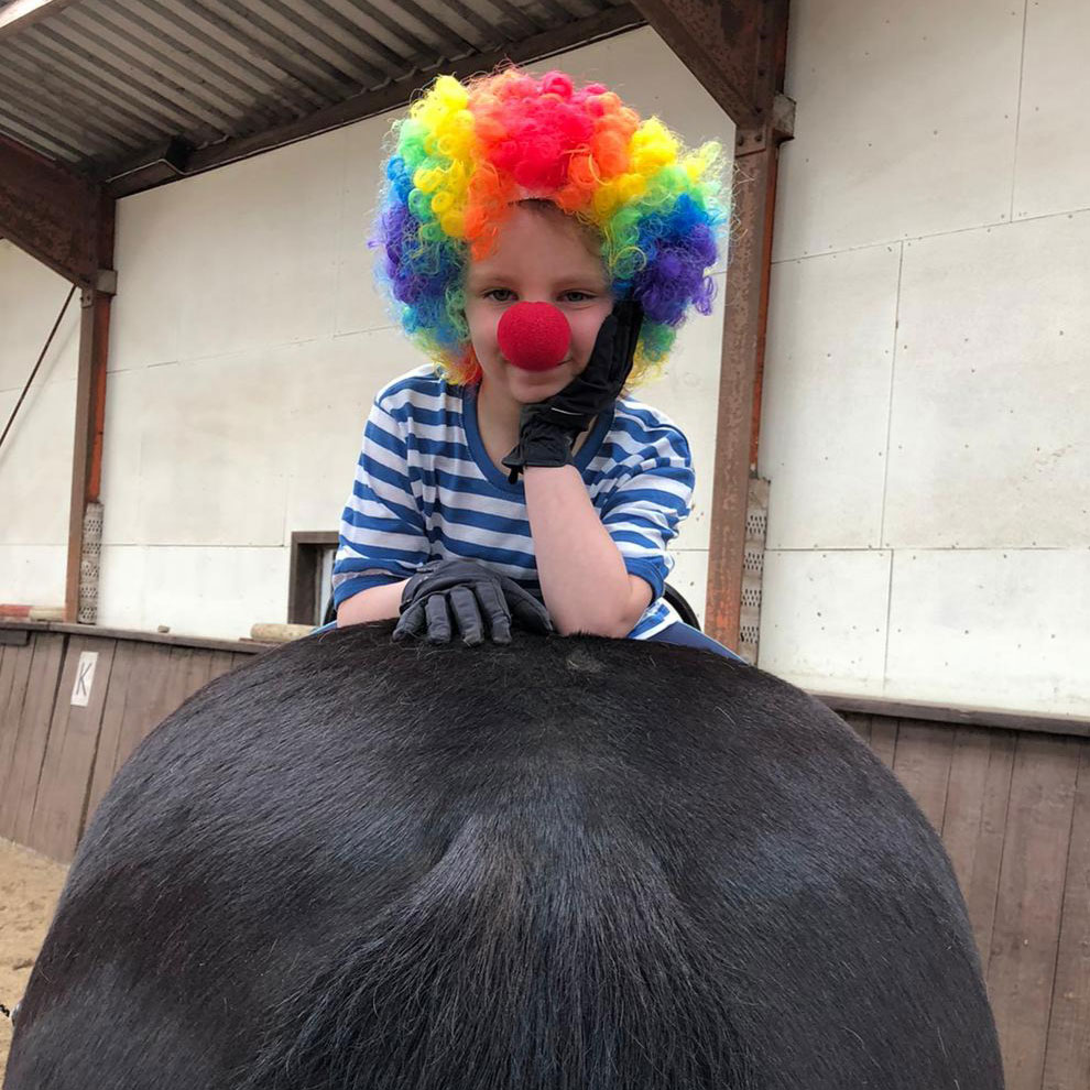 kleine bunte reiterin